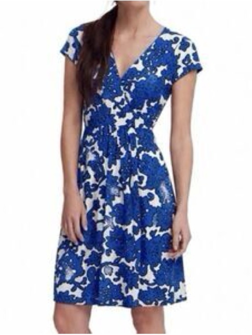 Boden Jersey Faux Wrap Midi Floral Dress Size